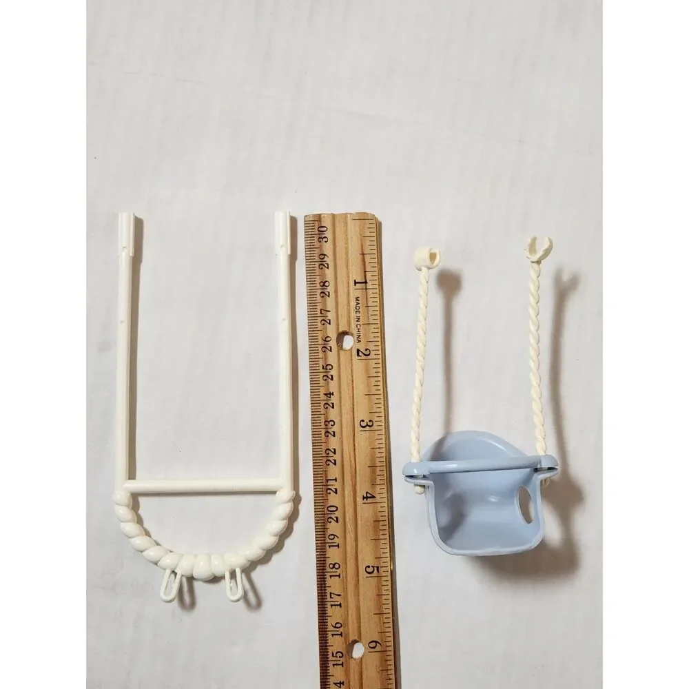 Fisher-Price Loving Family Dollhouse Replacement Blue Baby Swing & Hanger Frame